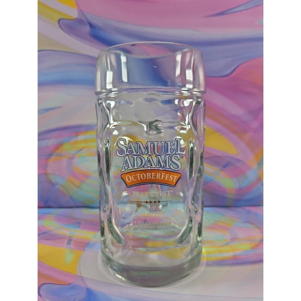 Samuel Adams Octoberfest Glass Beer Mug Stein Sam Adams Fest with the Best